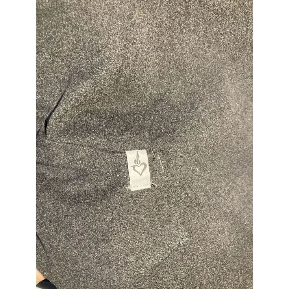 Torrid Happy Camper Hoodie 3X 3 Charcoal Gray Activewear Pullover Sweatshirt